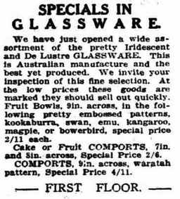 Glass advert