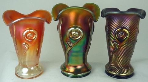 Tornado vases, Northwood