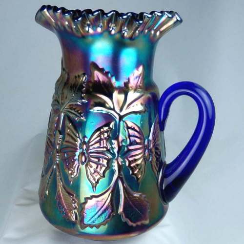 Butterfly and Fern pitcher, blue