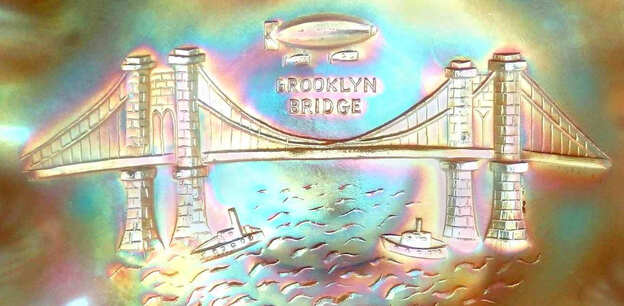 Brooklyn Bridge pattern detail