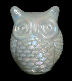 Small Carnival Glass owl