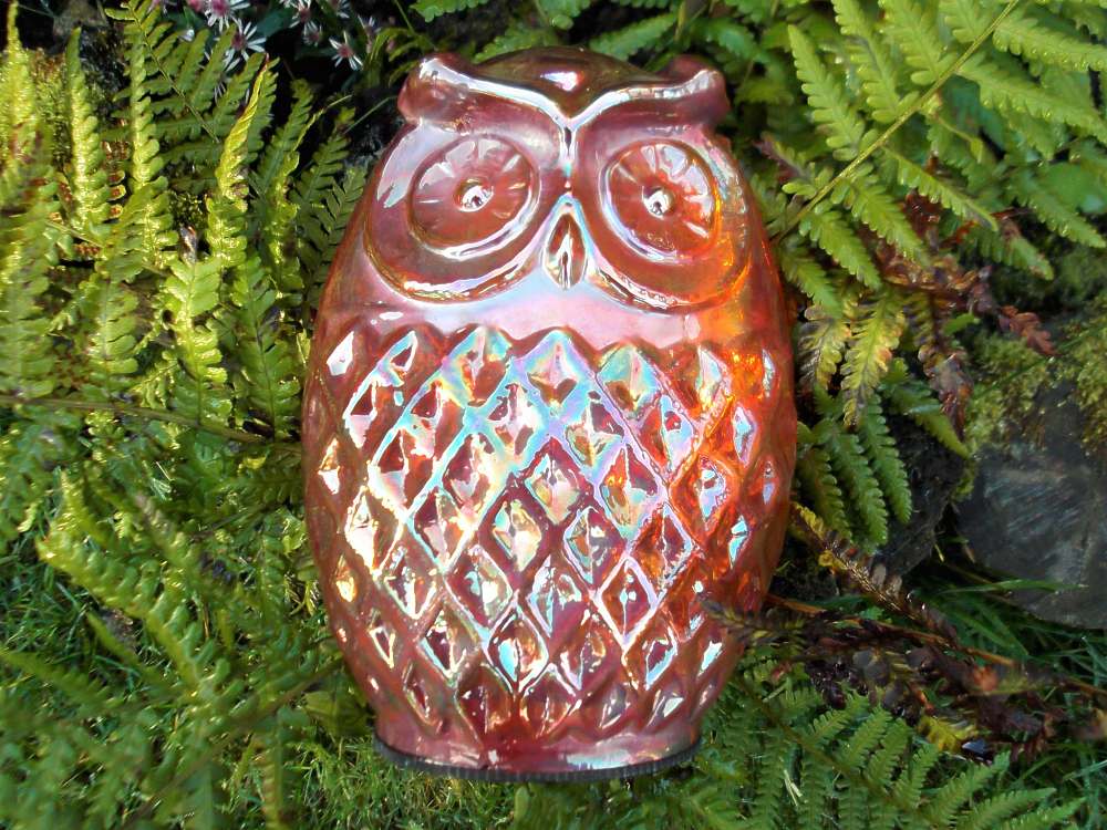 Carnival Glass owl
