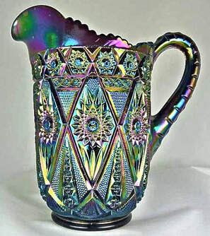 Diamond Lave pitcher, purple