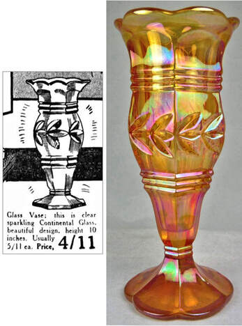 Laurier Nelly vase and a 1928 ad