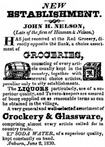 newspaper ad 1830