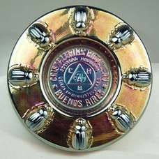 Beetle Carnival Glass ashtray