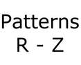 Pattern Index R - Z