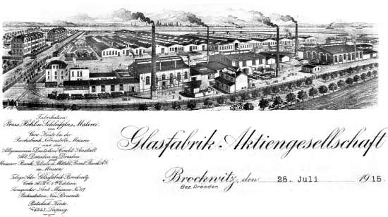 Brockwitz factory in 1915