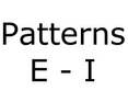 Pattern Index E - I