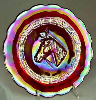 Revival Pony plate in red