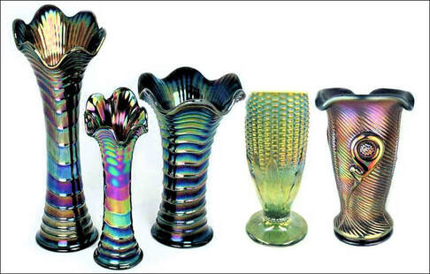 Carnival Glass vases