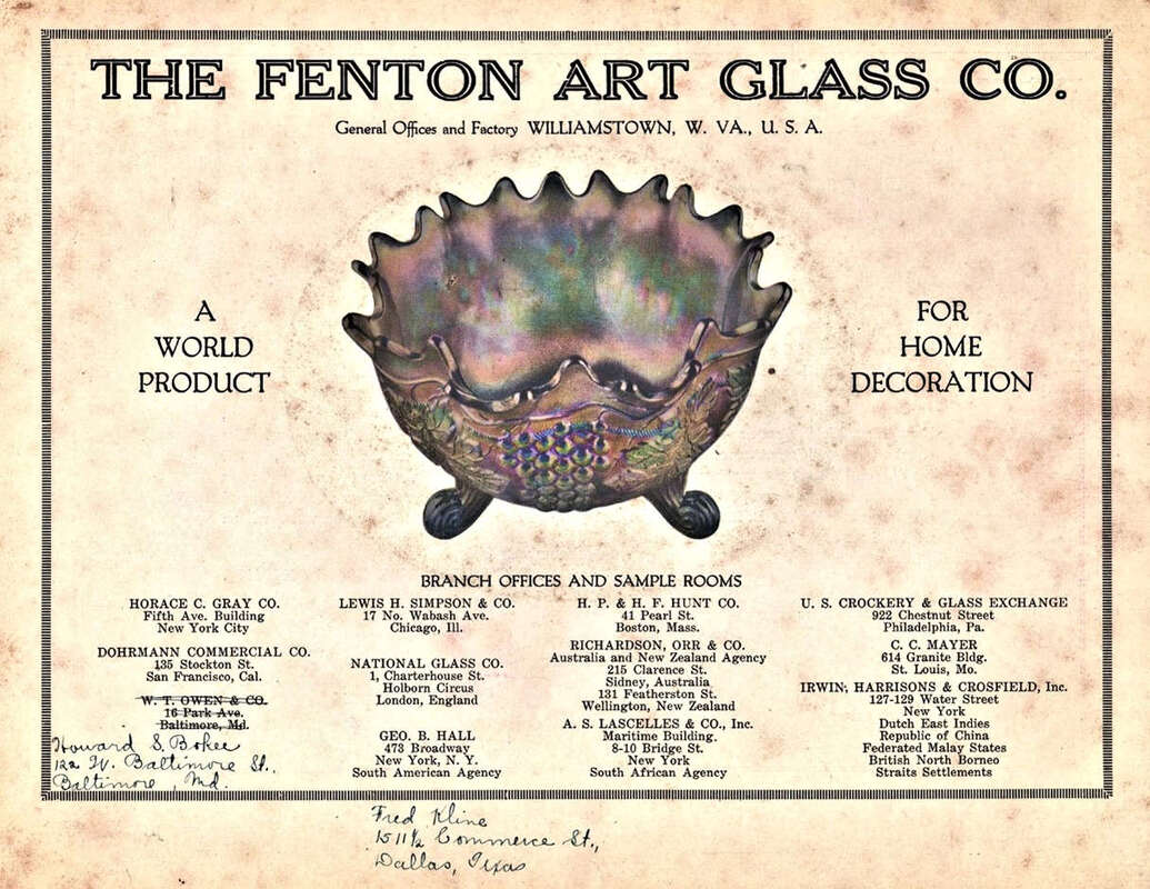 Undated Fenton Catalog