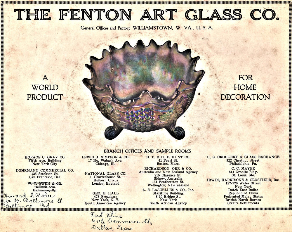 Fenton Catalog Grape and Cable