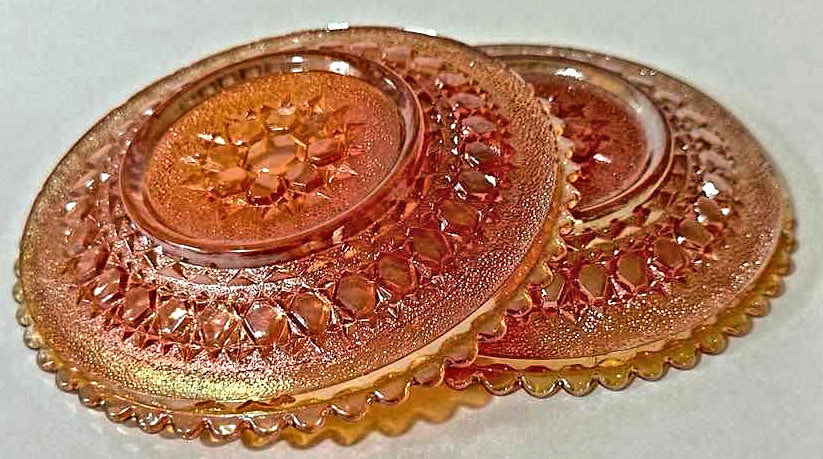 Mandala plates, marigold