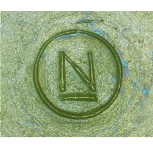 "N in a Circle" / Northwood Glass, USA