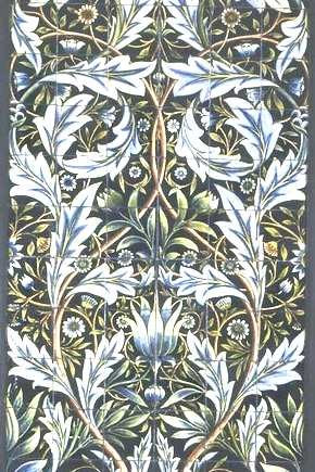 William Morris tile panel