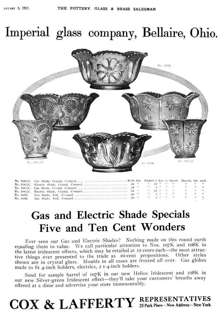 Cox and Lafferty Imperial Glass ad
