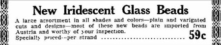 Newspaper ad 1923
