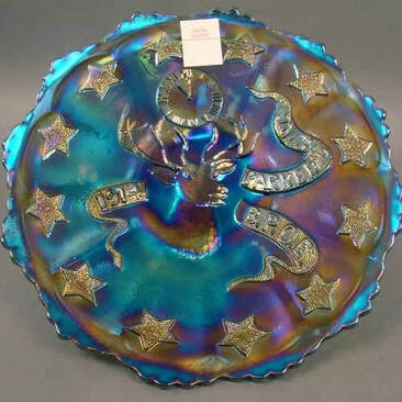 BPOE Elks Parkersburg, 1914 blue plate, Fenton