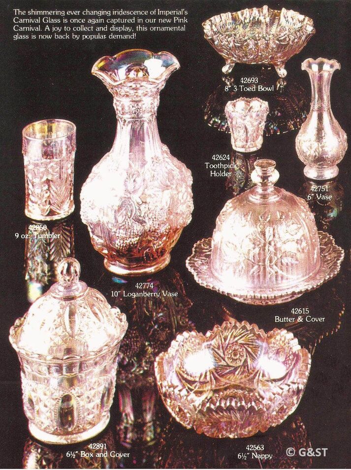 Vintage Pink Glass Tumbler with glass| Vintage pink Glass Pot with glass