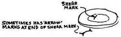 Shear mark