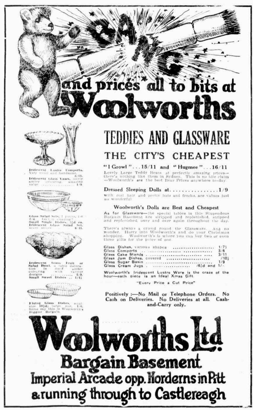 Woolworths ad 1924